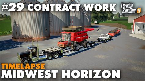 Midwest Horizon Timelapse 29 Contract Work Farming Simulator 19 Youtube