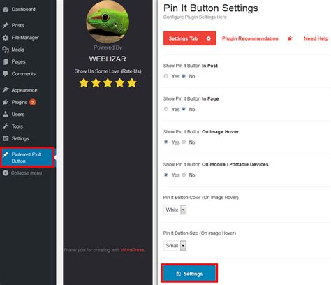 how to add a pinterest pin it button in wordpress images and posts meralesson blogger