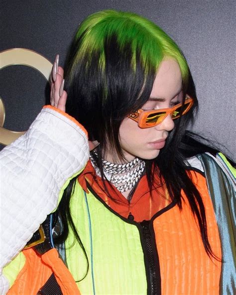 Billie Eilish Neon Green Hair