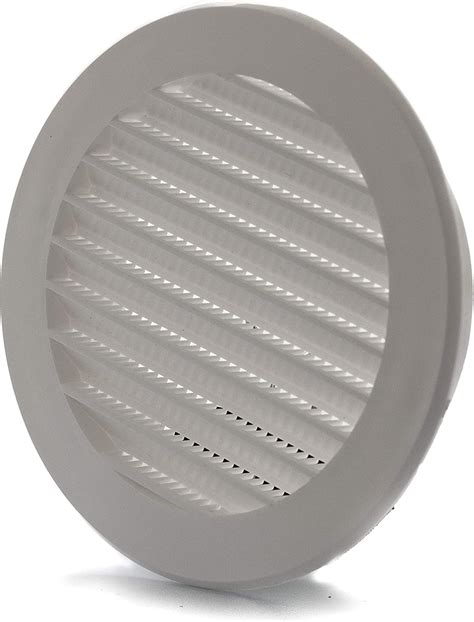 Vent Systems 4 Inch White Soffit Vent Cover Round Air Vent Louver