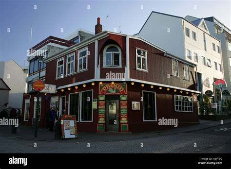 Icelandic Public House Restaurant Cafe In Central Reykjavik Iceland A