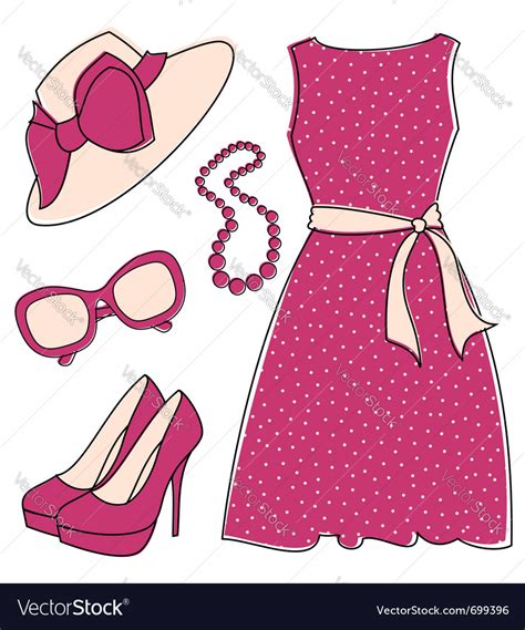 Fashion Accessories Set Royalty Free Vector Image