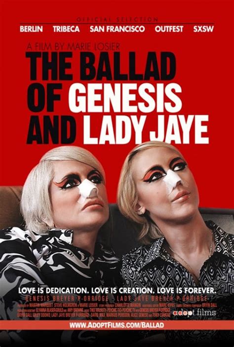 The Ballad Of Genesis And Lady Jaye 2011 Poster 1 Trailer Addict