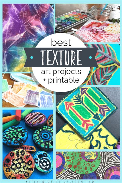 The Element Of Texture In Art With Free Printable Elements Of Art