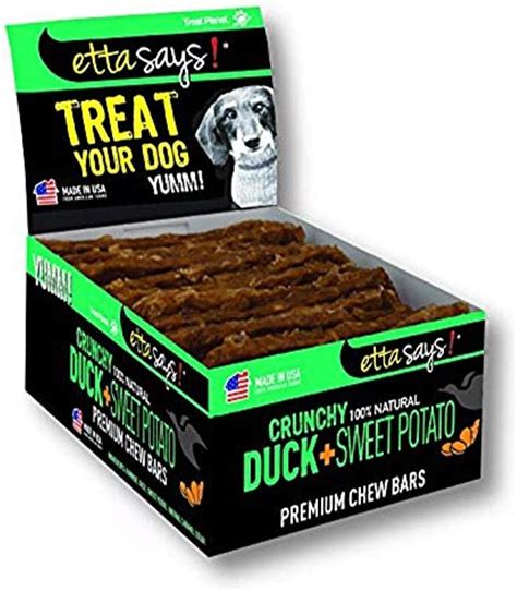 Etta Says Premium Duck And Sweet Potato Crunchy Chew Bars