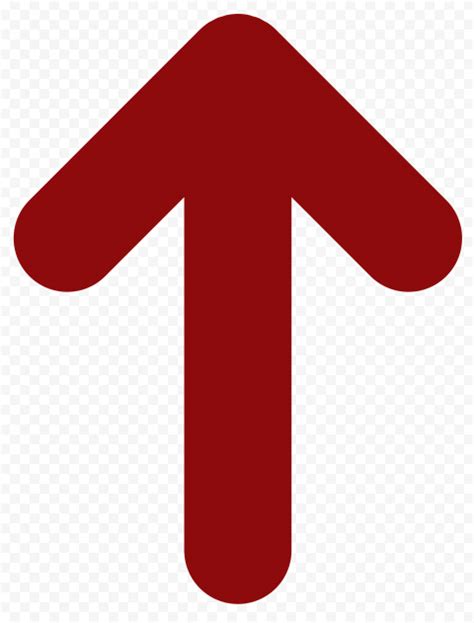 Red Up Arrow Sign Transparent Background Arrow Signs Up Arrow Symbols