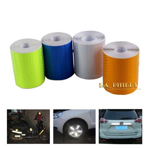 Car Truck Reflective Self Adhesive Safety Warning Tape Roll Film