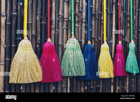 Colorful Brooms High Resolution Stock Photography And Images Alamy