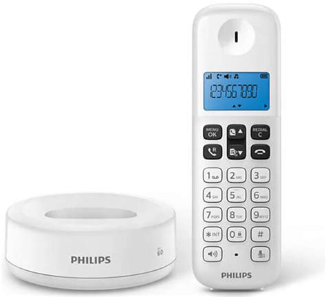 Philips D1611wgrs Ασυρματο Τηλεφωνο Λευκο Ασυρματο τηλεφωνο Tel200188