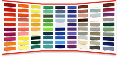 44 Ppg Car Paint Colors Chart