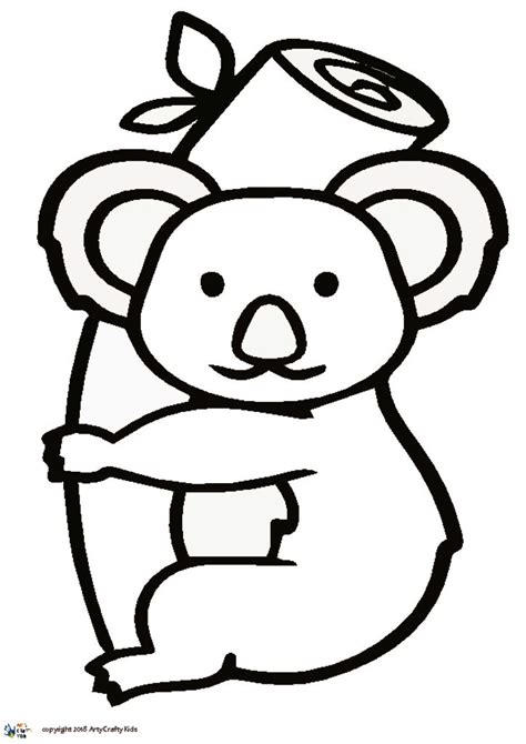 These are high quality, cute pictures kids are sure to love. Koala Outline | Arty Crafty Kids