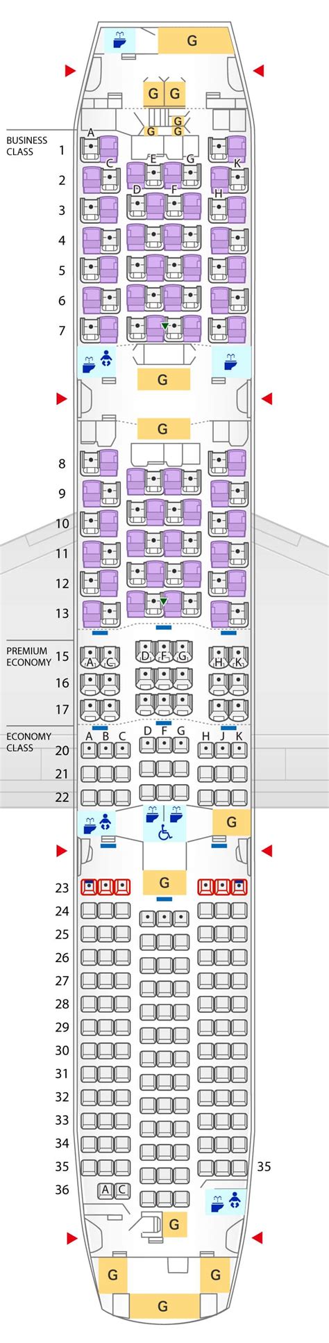 Seat Map Of Boeing 787 9 Seat Map In Flight Travel Information
