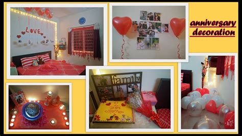 Celebrate your first anniversary and a year of love with this personalized photo collage canvas or print featuring your own pictures in the shape of the number 1! Simple Decoration Ideas For Wedding Anniversary At Home ...