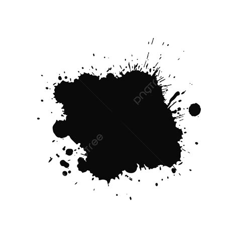 Black Splash Splash Black Ink Png And Vector With Transparent