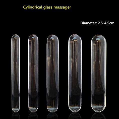 Dildo Kaca Silinder Transparan Panjang Besar Gelas Besar Penis Kristal
