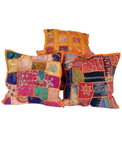Jaipurraga Jaipuri Colourful Handmade Cushion Cover Set Buy Online At