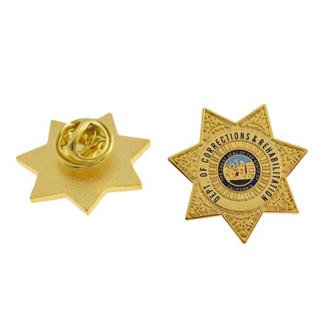 Cdcr California Corrections Mini Badge Pin Ca Corrections Officer Pin