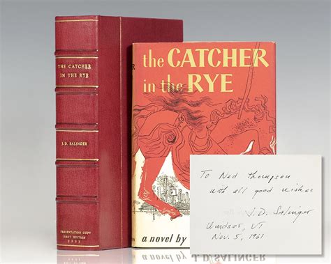 catcher in the rye j d salinger first edition signed rare