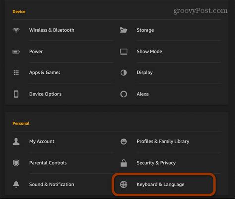 How To Change The Kindle Fire Default Language Groovypost