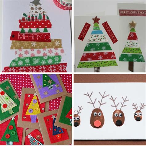 Easy to make christmas card best for christmas gift homemade home made3d christmas popup ca. Adorable Homemade Christmas Cards for Kids to Make! | Just ...
