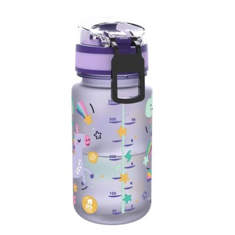 Ion8 Leak Proof Water Bottle Bpa Free 350ml 12oz Purple Unicorns