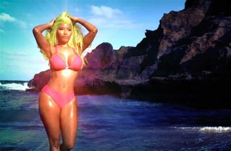 Nicki Minaj Strips Naked Into Her Bikini And Writhes Around In Her Starships Video Mirror Online