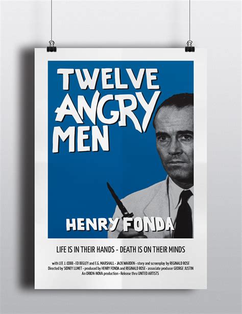 Twelve Angry Men Movie Posters On Behance