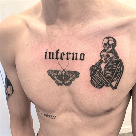 Inferno Tattoo And Skulls By Ellepleure Tattoo Style Drawings Tattoo