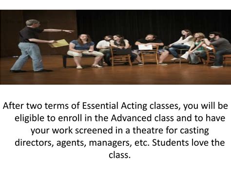 Ppt Acting Classes Powerpoint Presentation Free Download Id7381261