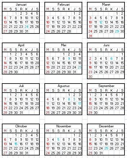Kalender Jawa September 1976 Perangkat Sekolah