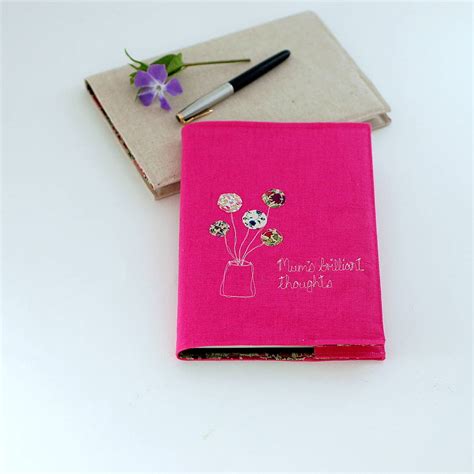 Personalised Floral Notebook By Handmade At Poshyarns
