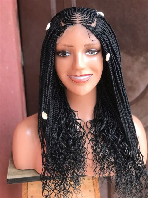 Ready To Ship Fulani Braids Braided Wigs For Black Women By Uniquemka