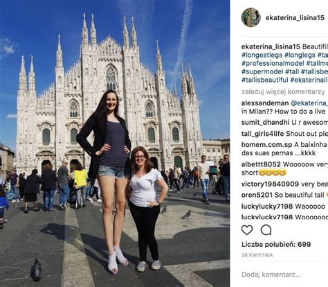 Ekaterina Lisina najwyższa modelka na świecie Papilot