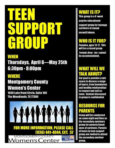 Counseling And Support Groups Montgomery County Womens Center