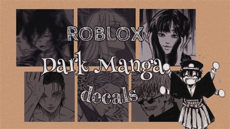 Roblox Bloxburg Dark Aesthetic Anime Manga Polaroid Decals Bloxburg