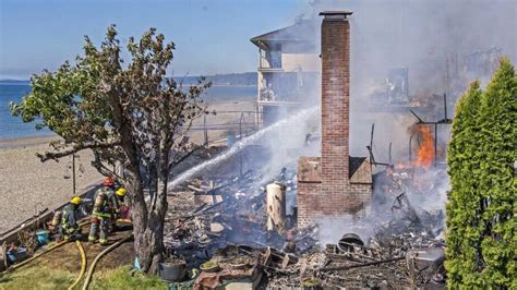 Key Peninsula House Fire Reduces Waterfront Home To Rubble Tacoma