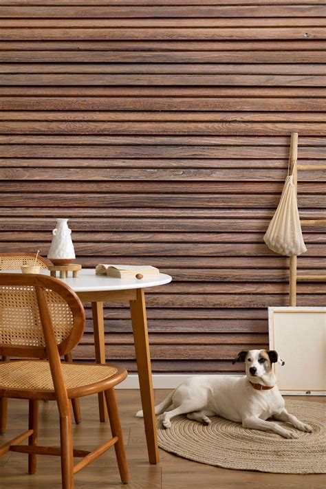 Striped Wood Texture Wall Mural Eazywallz