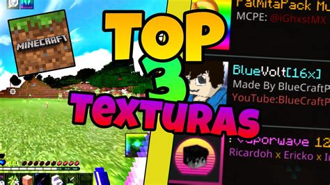 Top 3 Texturas Para Minecraft Pocket Edition Alex Meza Youtube