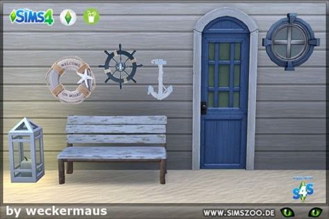 Blackys Sims 4 Zoo Sea Breeze Panel By Weckermaus • Sims 4 Downloads
