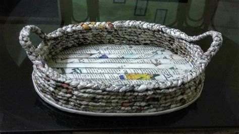 How To Make A Newspaper Basketbest Out Of Waste Craft Newspaper