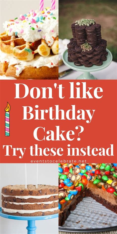 There's something about tender sponge and pillowy icing that just speaks to us. Birthday Cake Alternatives | Birthday cake alternatives ...