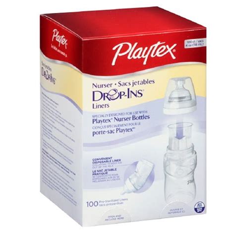 Buy Playtex Drop Ins Pre Formed Soft Bottle Liners 4 Oz Sizes Bottle 100 Ea Playtex Bottle