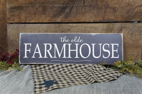 The Olde Farmhouse Sign Designed To Give Rustic Vintage Look Etsy