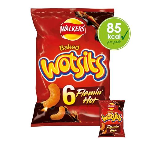 Walkers Wotsits Flamin Hot Multipack Snacks Crisps Morrisons
