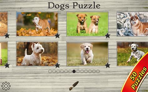 Here are some games that are intelligent brain teasers for dogs: Dog Puzzles - Jigsaw Puzzle Game for Kids with Real ...