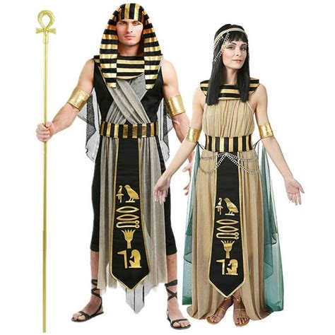 Carnival Halloween Pharaoh Cleopatra Couples Egypt Egyptian Queen Costume Myth Goddess Role Play
