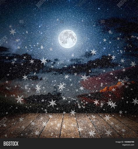 Backgrounds Night Winter Sky Stars Image And Photo Bigstock
