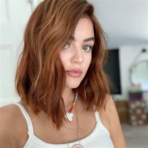 Lucy Hale Dyed Her Hair A Gorgeous Shade Of Red — Over Her Kitchen Sink Ginger Hair Color