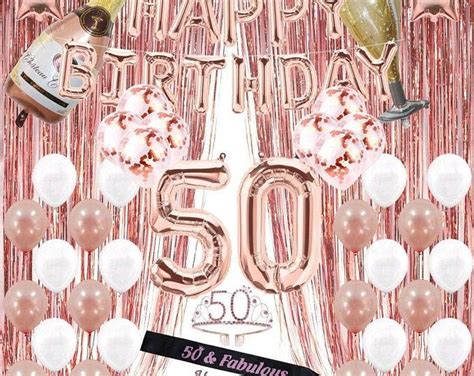 50th Birthday Party Woman Unique 50th Birthday Ts For Her Etsy