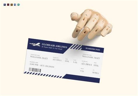 plane boarding ticket designs templates psd ai indesign word publisher